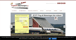 Desktop Screenshot of flughafenmemmingen.eu