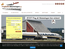 Tablet Screenshot of flughafenmemmingen.eu